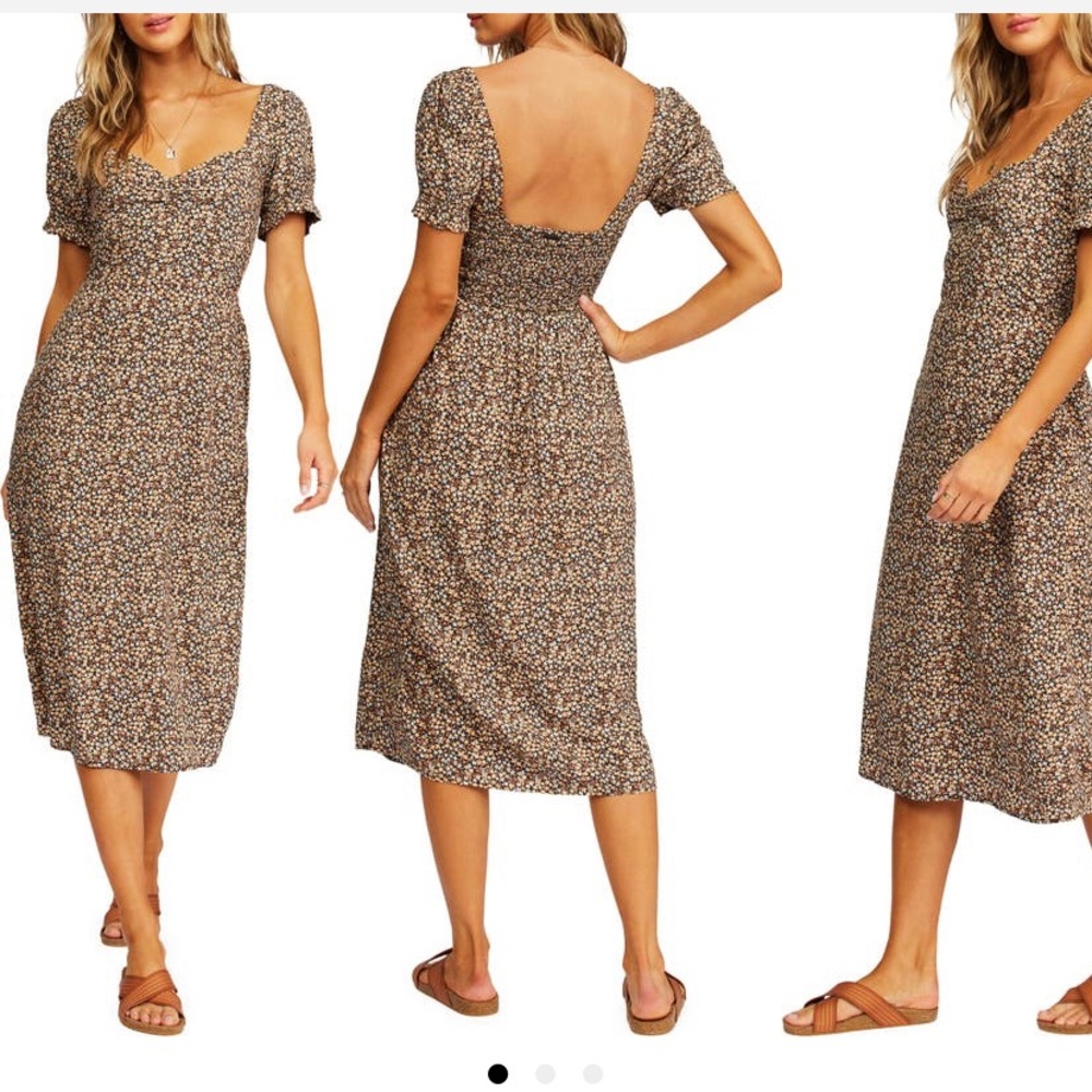 Billabong Love Letters Floral Midi Dress